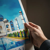 Taj Mahal Poster - India Uttar Pradesh Reflecting Pool Gallery Art