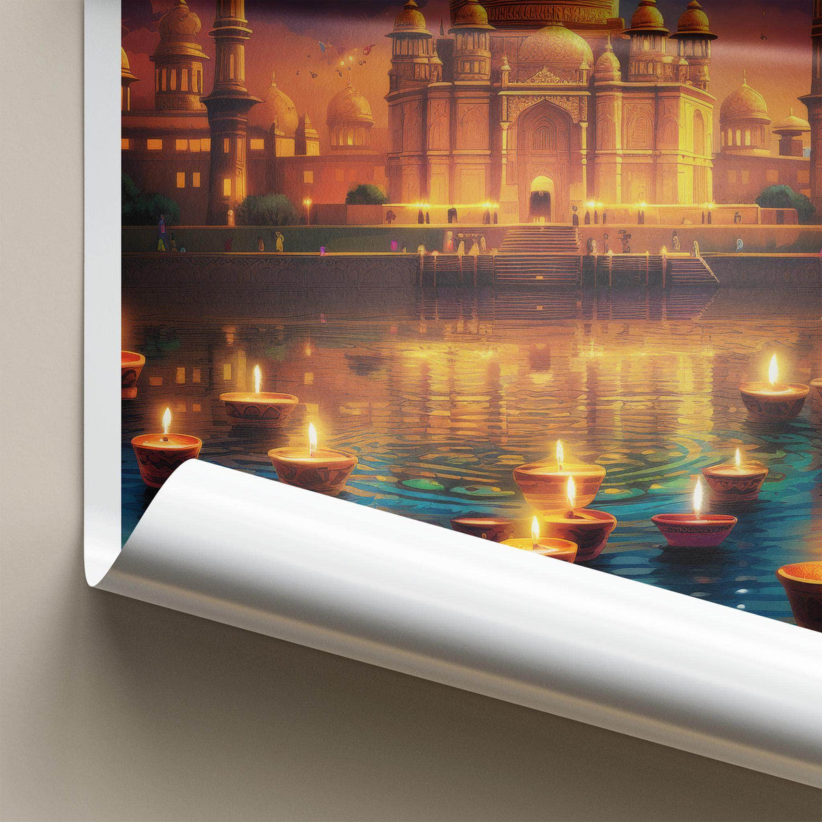 Taj Mahal Poster - India Wall Art Featuring Mughal Architecture