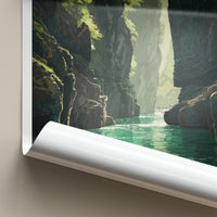Takachiho Poster - Japan Travel Art - Emerald Gorge Waters Home Decor