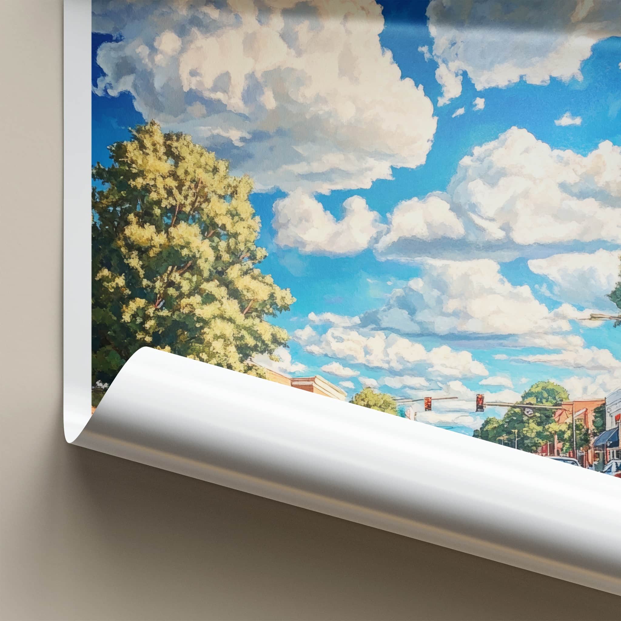 Tallahassee Poster - Florida Travel Art - Vibrant City Street Home Decor