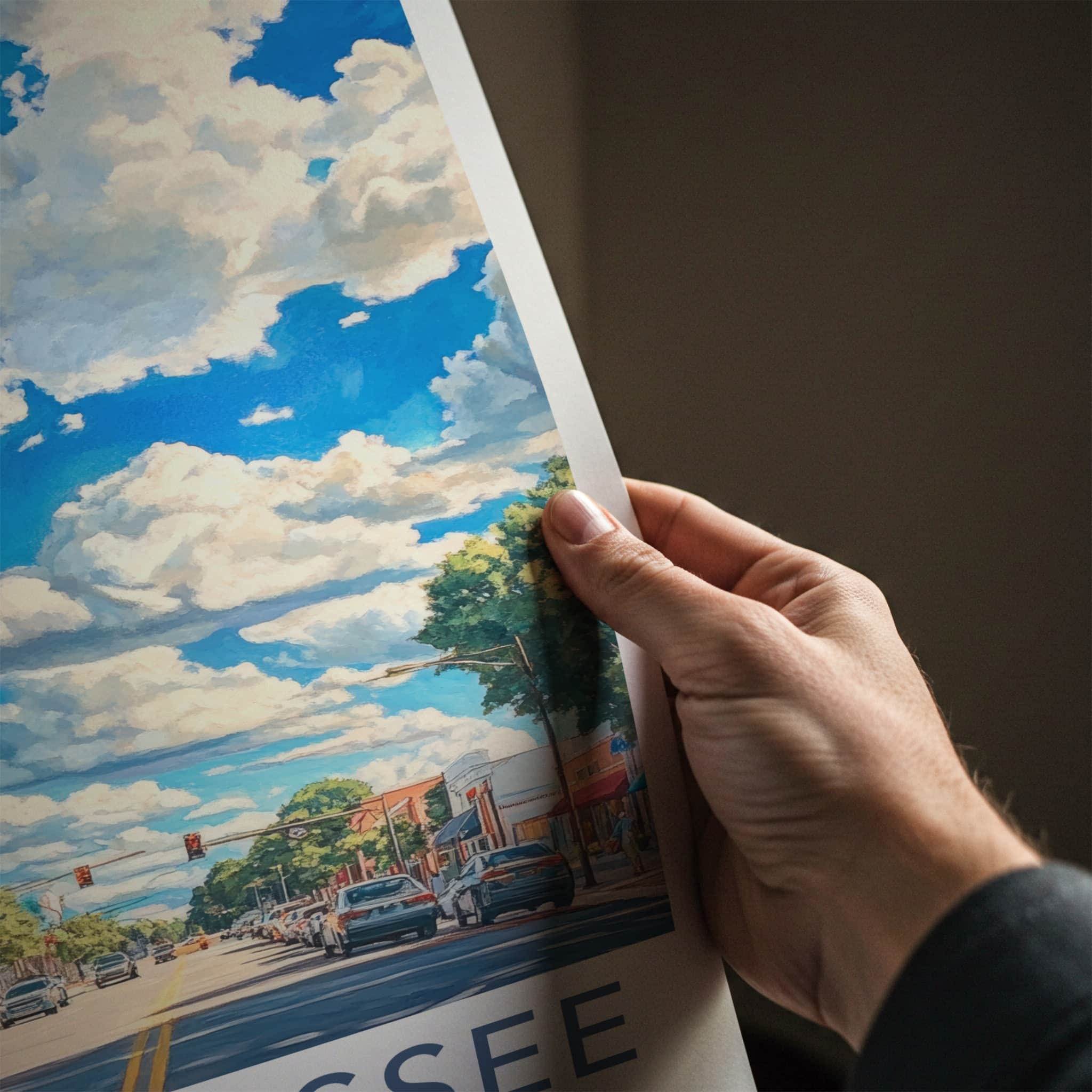 Tallahassee Poster - Florida Travel Art - Vibrant City Street Home Decor