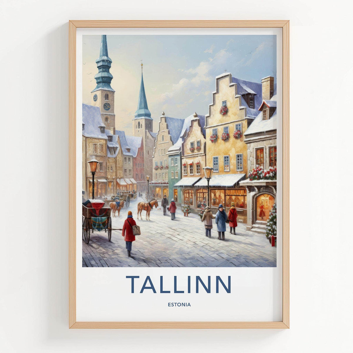 Tallinn Wall Art - Estonia Travel Poster