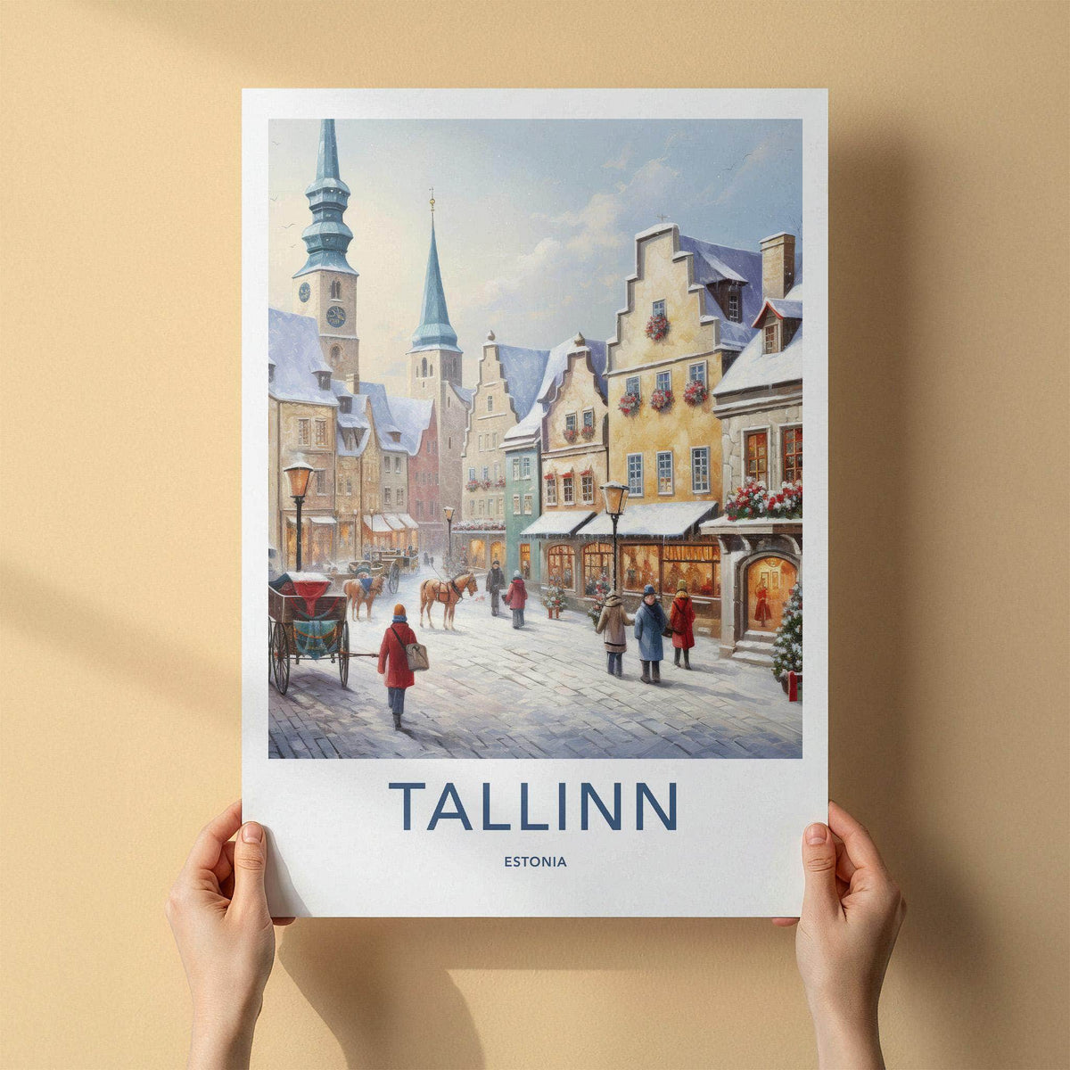 Tallinn Wall Art - Estonia Travel Poster