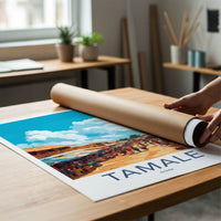 Tamale Poster - Ghana Travel Art - Lively Outdoor Market Home Decor
