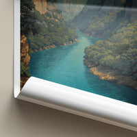 Tara River Poster - Montenegro Travel Art - Canyon River Eagle Home Decor