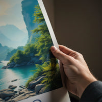 Taroko National Park Poster - Taiwan Travel Art - Majestic River Canyon Home Decor