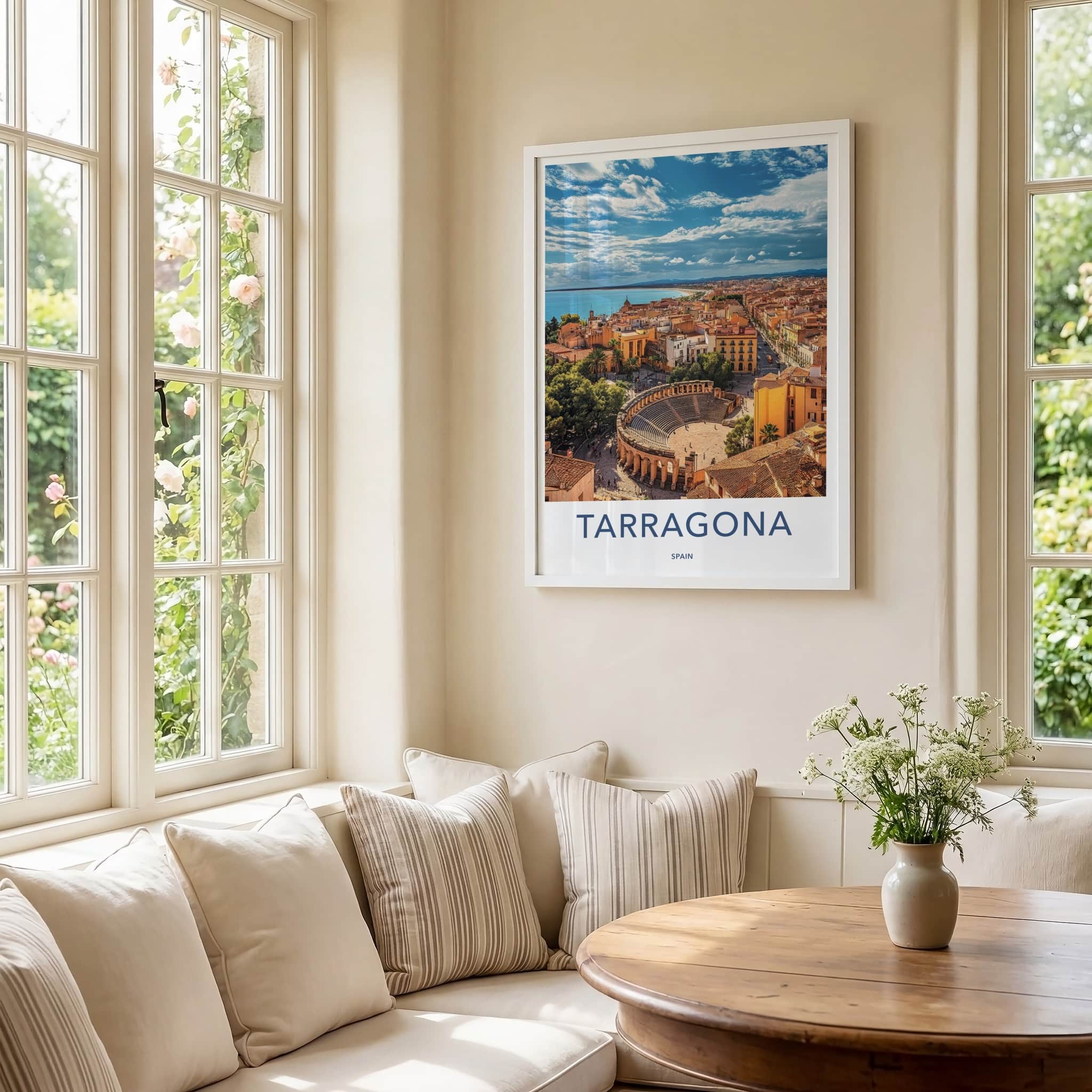 Tarragona Poster - Spain Travel Art - Ancient Roman City Home Decor