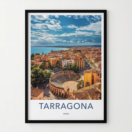 Tarragona Poster - Spain Travel Art - Ancient Roman City Home Decor