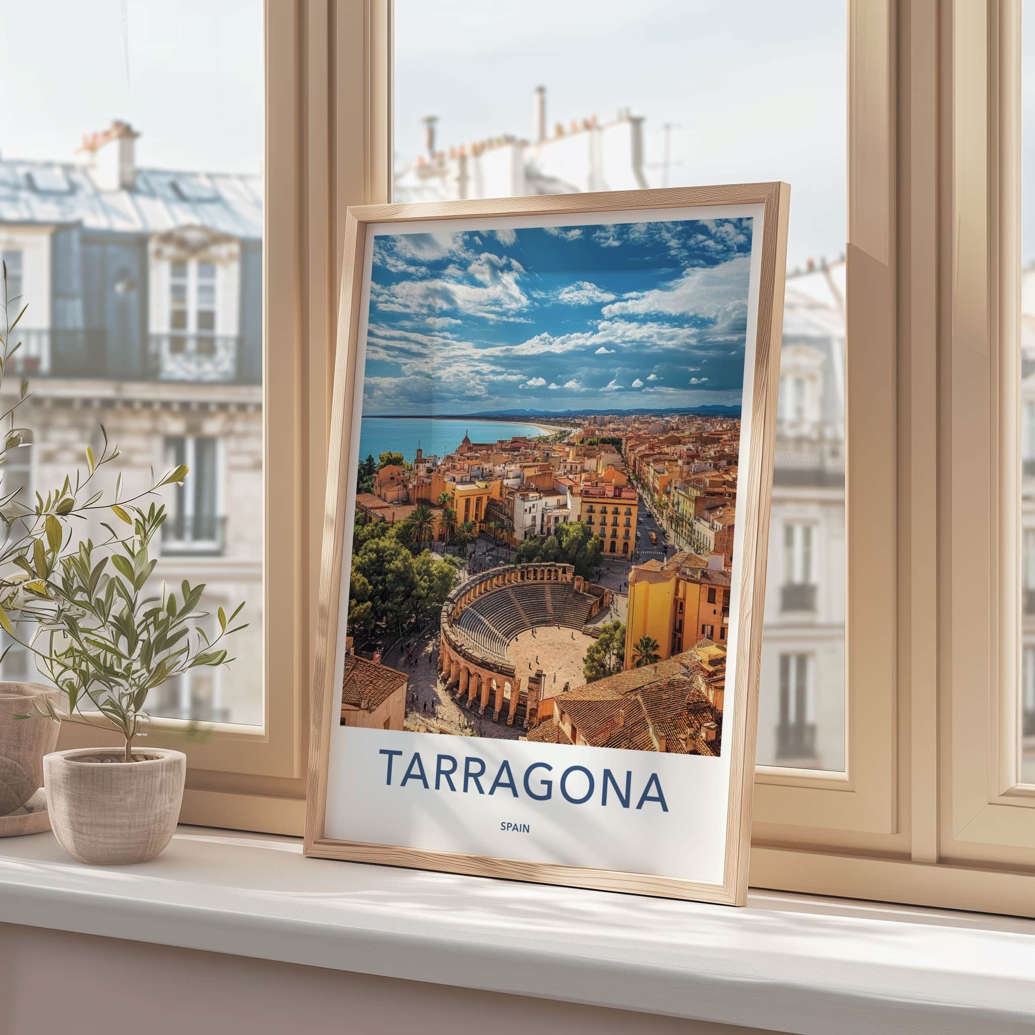 Tarragona Poster - Spain Travel Art - Ancient Roman City Home Decor