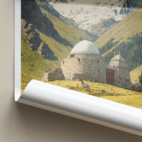 Tash Rabat Poster - Kyrgyzstan Travel Art - Ancient Stone Caravanserai Home Decor