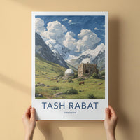 Tash Rabat Poster - Kyrgyzstan Travel Art - Ancient Stone Structure Home Decor