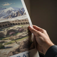 Tash Rabat Poster - Kyrgyzstan Wall Art - Ancient Caravanserai Mountains Gift