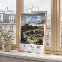 Tash Rabat Poster - Kyrgyzstan Wall Art - Ancient Caravanserai Mountains Gift