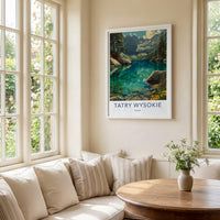 Tatry Wysokie Poster - Poland Travel Art - Clear Mountain Lake Home Decor