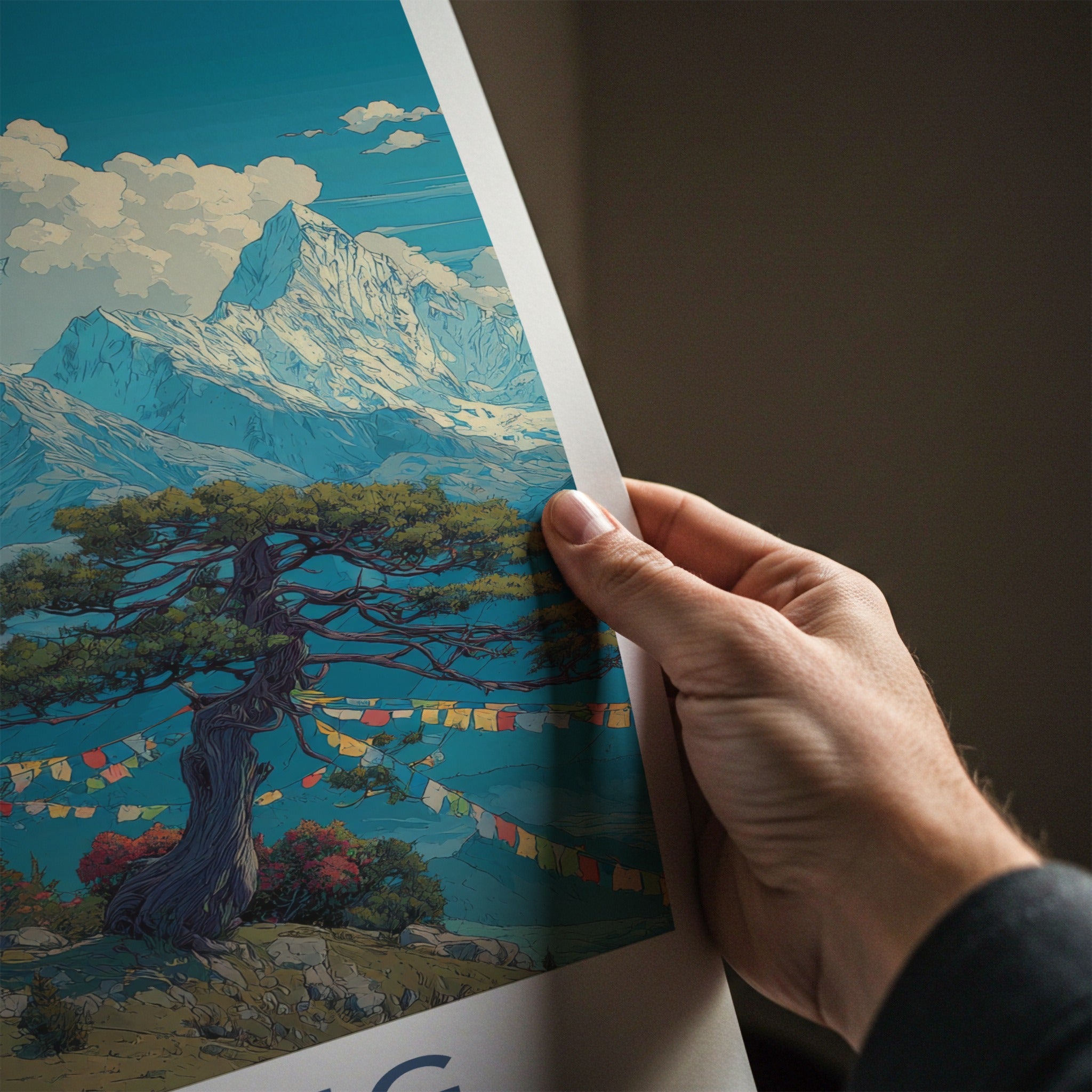 Tawang Poster - India Arunachal Pradesh Monastery Trees Wall Art