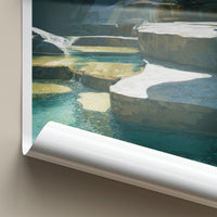 Tayangban Cave Poster - Philippines Travel Art - Sunlit Cave Pools Home Decor
