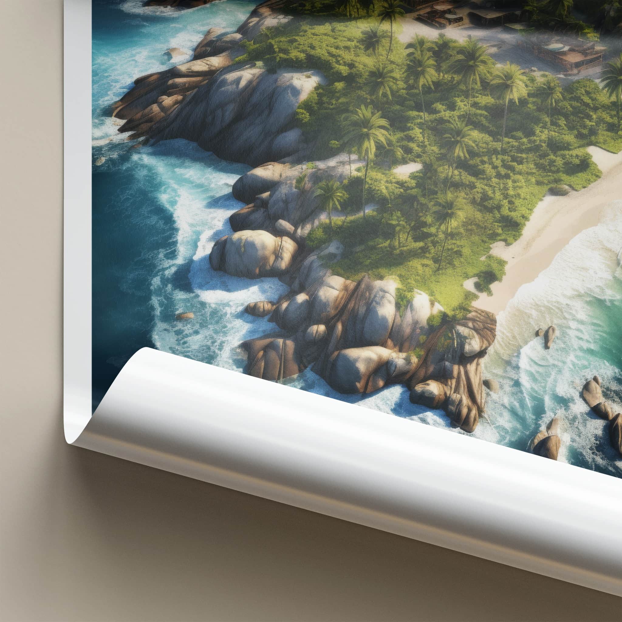 Tayrona National Park Poster - Colombia Travel Art - Rocky Shoreline View Home Decor