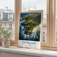 Tayrona National Park Poster - Colombia Travel Art - Rocky Shoreline View Home Decor