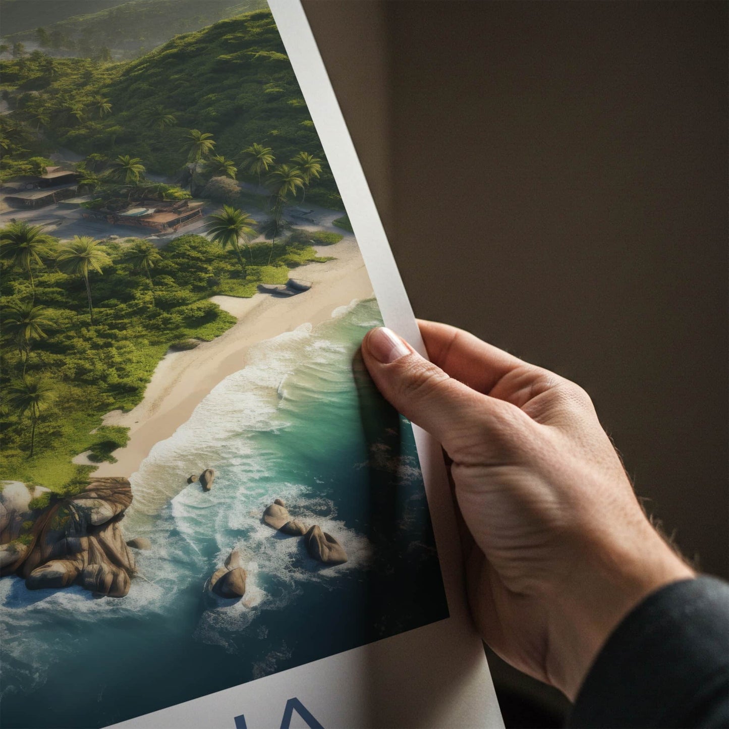 Tayrona National Park Poster - Colombia Travel Art - Rocky Shoreline View Home Decor