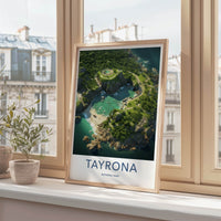 Tayrona National Park Poster - Colombia Wall Art - Circular Lagoon Overlook Gift
