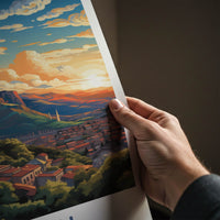 Tbilisi Poster - Georgia Travel Art - Historic City Panorama Home Decor