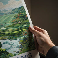 Tegalalang Poster - Indonesia Travel Art - Lush Rice Terraces Home Decor