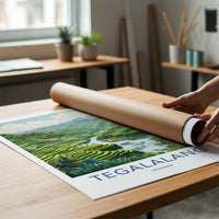 Tegalalang Poster - Indonesia Travel Art - Lush Rice Terraces Home Decor