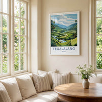 Tegalalang Poster - Indonesia Wall Art - Lush Rice Terraces Home Decor