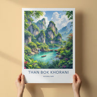 Than Bok Khorani Poster - Thailand Wall Art - Lush Karst River Asia