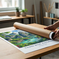 Than Bok Khorani Poster - Thailand Wall Art - Lush Karst River Asia