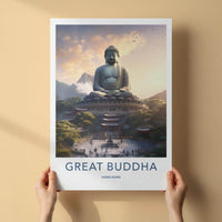 Tian Tan Poster - Hong Kong Wall Art Featuring Great Buddha Statue