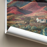 Timanfaya Poster - Spain Wall Art - Red Volcanic Landscape Home Decor