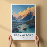 Tipra Glacier Poster - India Arunachal Pradesh Flowing River Art Print Gallery Art