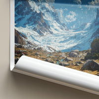 Tipra Glacier Poster - India Wall Art - Uttarakhand Snowy Peak Valley Gift