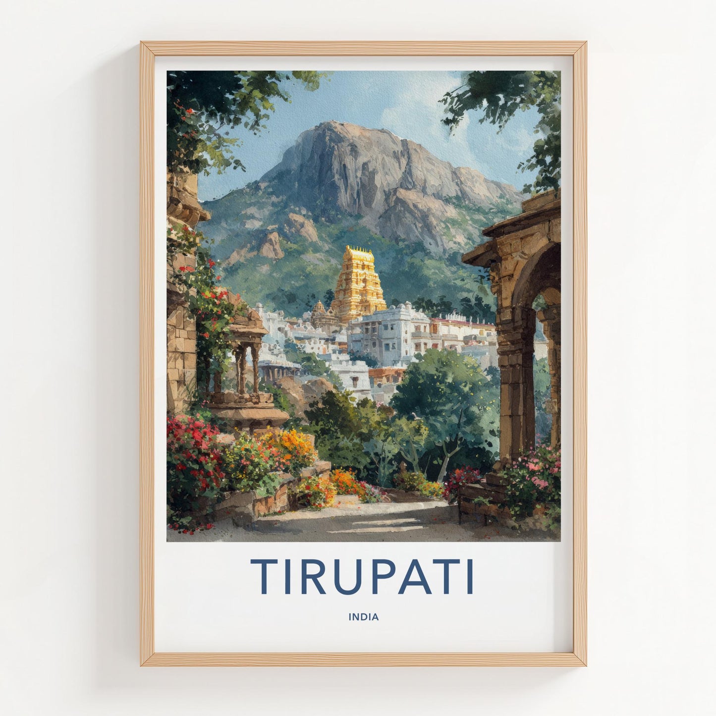 Tirupati Poster - India Fine Art - Andhra Pradesh Temple Wall Decor