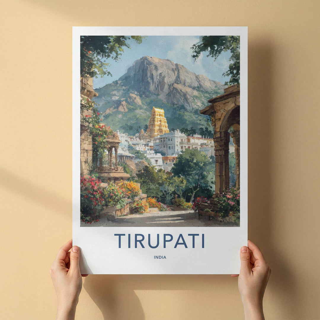 Tirupati Poster - India Fine Art - Andhra Pradesh Temple Wall Decor
