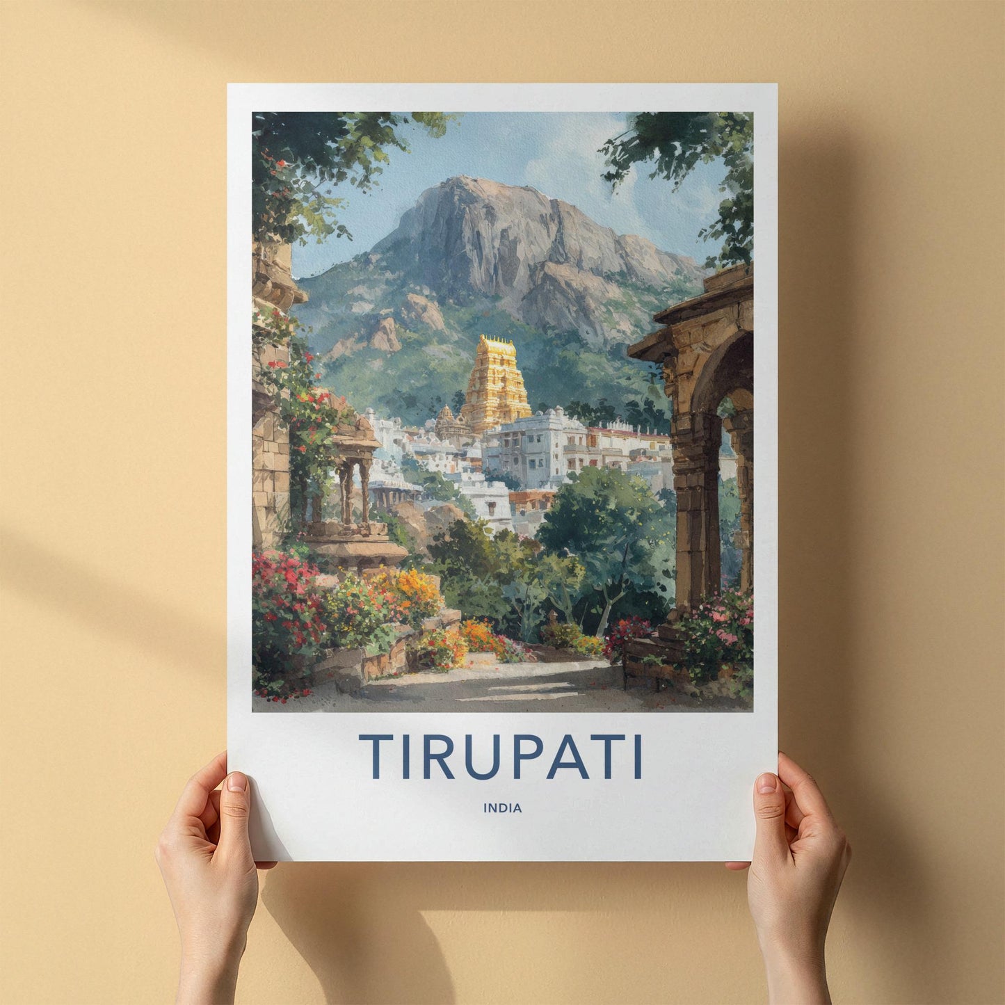 Tirupati Poster - India Fine Art - Andhra Pradesh Temple Wall Decor