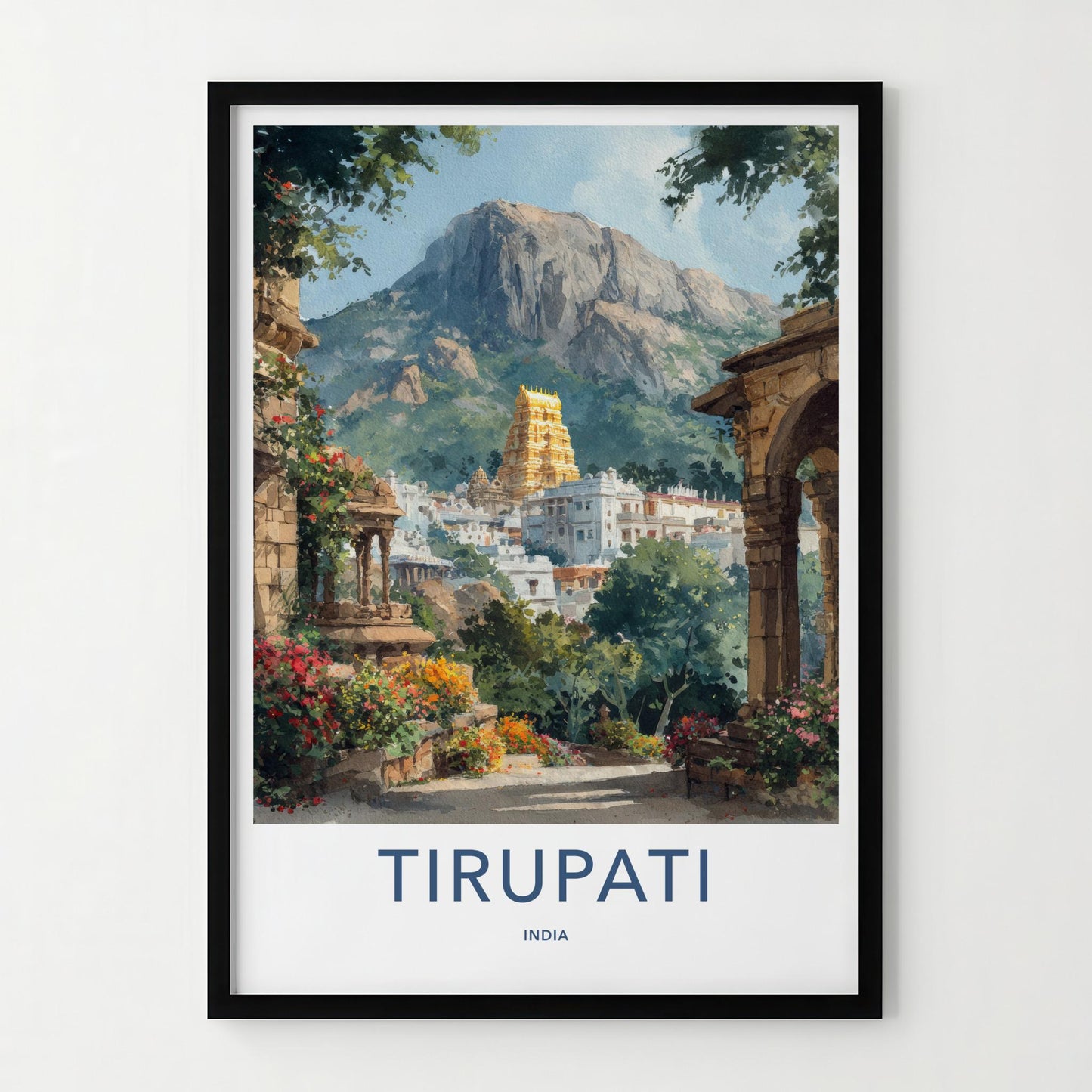 Tirupati Poster - India Fine Art - Andhra Pradesh Temple Wall Decor