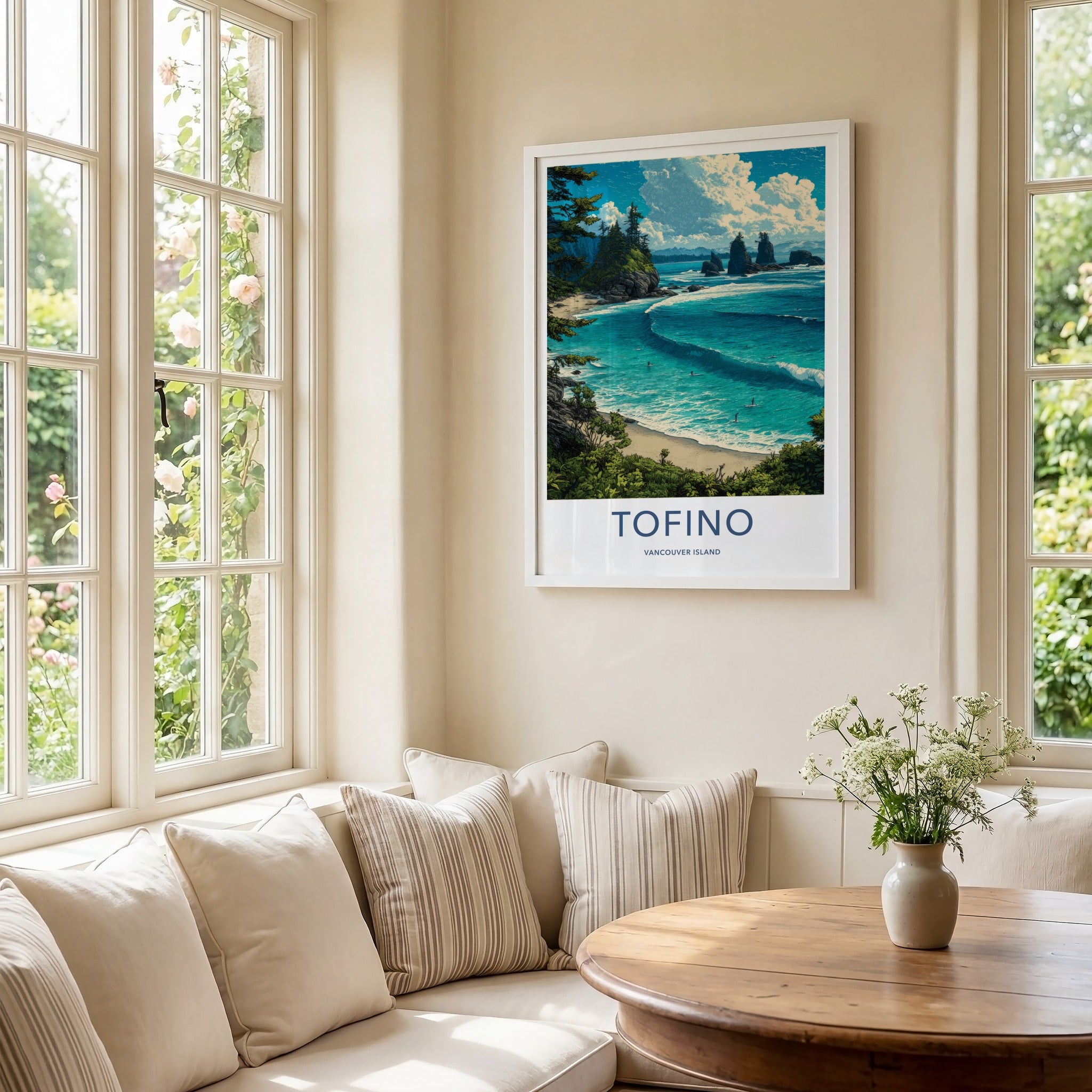 Tofino Poster - Canada Travel Print - Ocean Surfers Home Decor