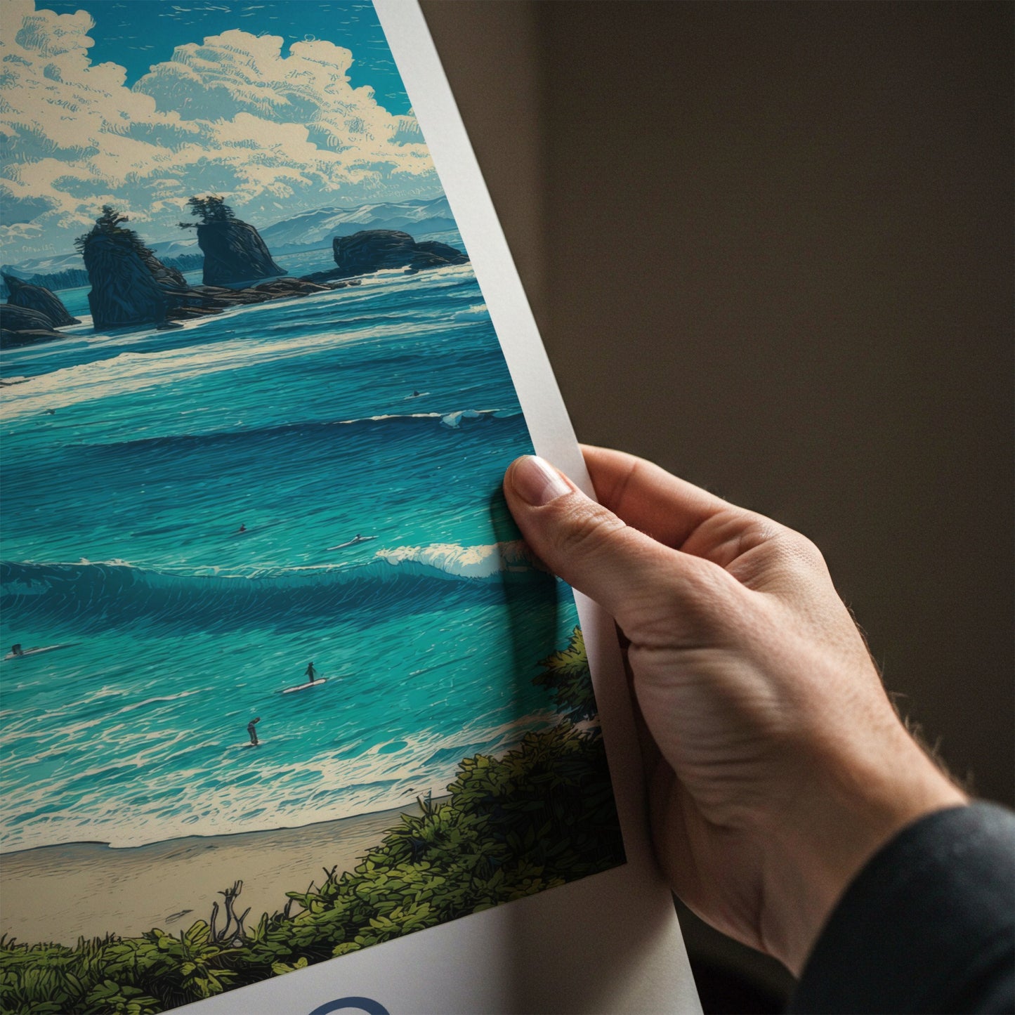 Tofino Poster - Canada Travel Print - Ocean Surfers Home Decor