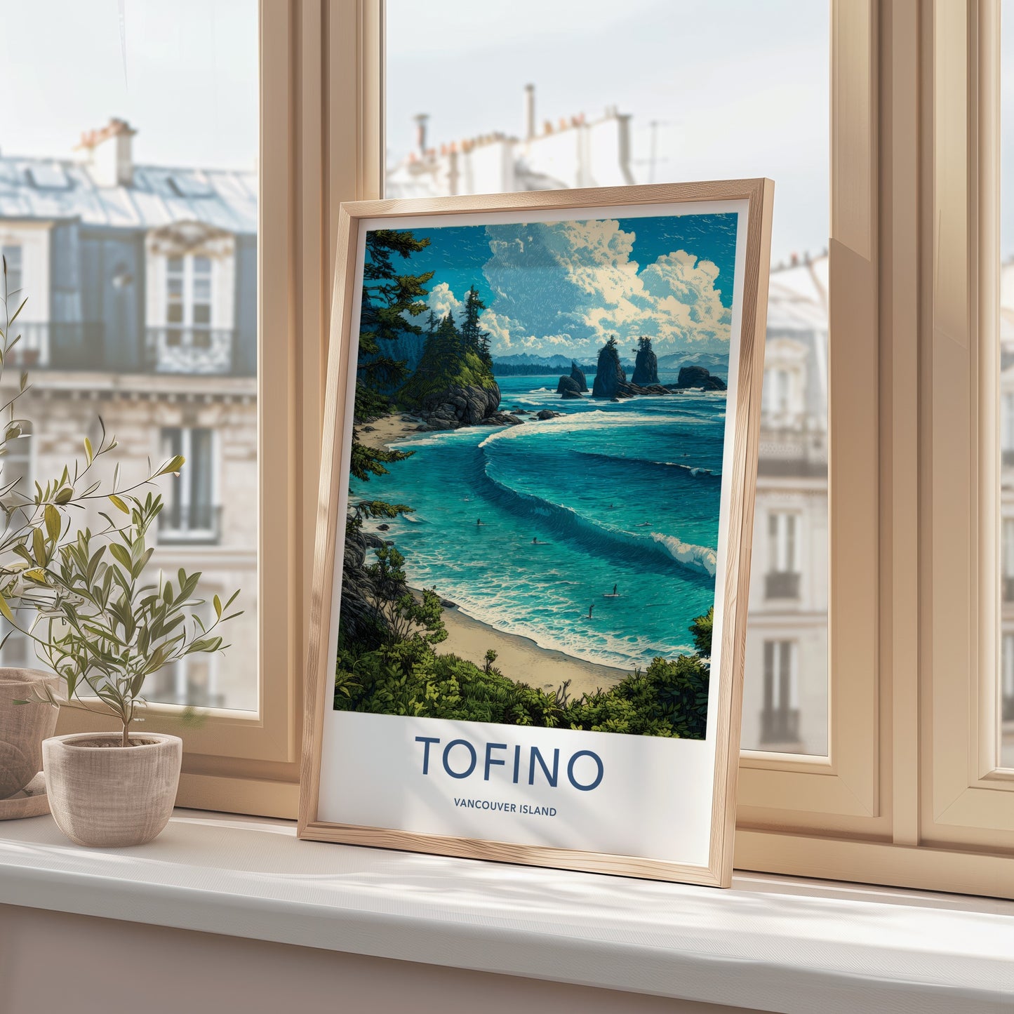 Tofino Poster - Canada Travel Print - Ocean Surfers Home Decor