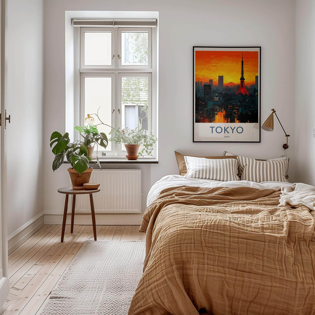 Tokyo Poster - Japan Travel Art - Vibrant City Skyline Home Decor