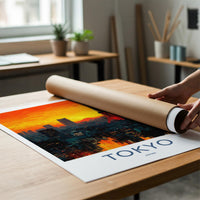 Tokyo Poster - Japan Travel Art - Vibrant City Skyline Home Decor
