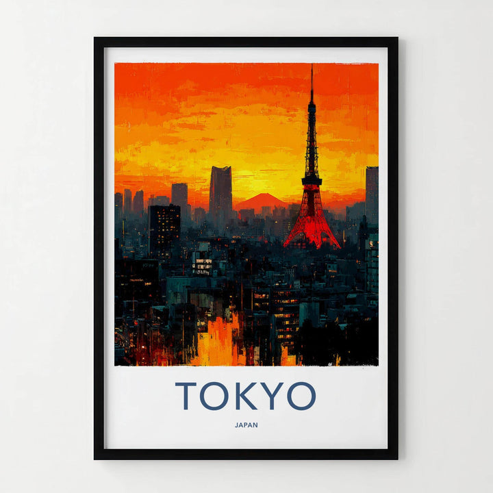 Tokyo Poster - Japan Travel Art - Vibrant City Skyline Home Decor