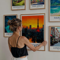 Tokyo Poster - Japan Travel Art - Vibrant City Skyline Home Decor