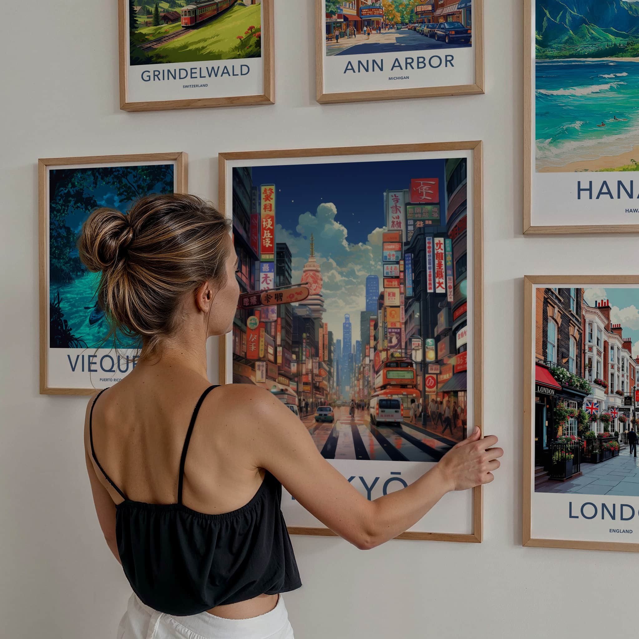 Tokyo Poster - Japan Wall Art - Vibrant City Street Home Decor