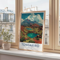 Tongariro Poster - New Zealand Mountain Lakes Gallery Art