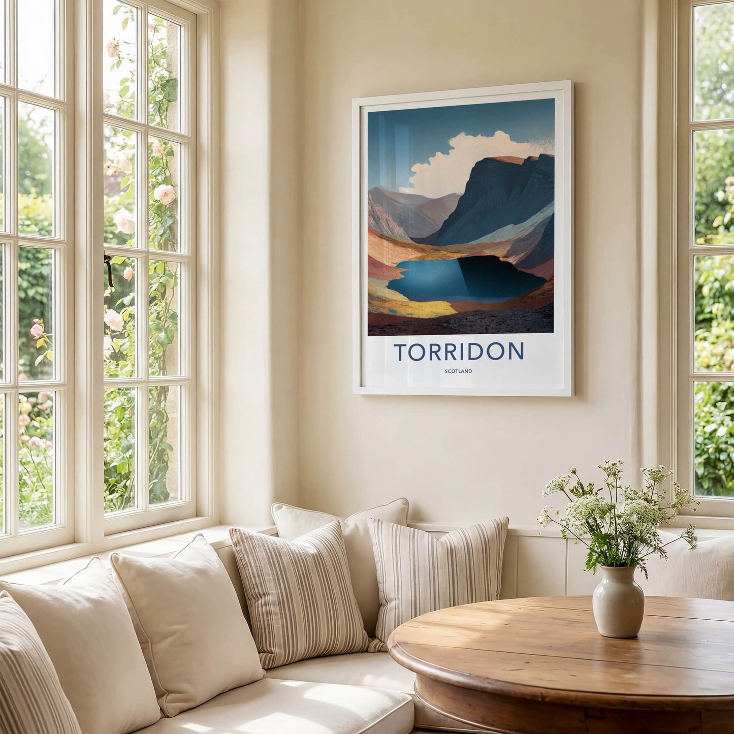Torridon Poster - Scotland Wall Art - Mountain Lake View Home Decor