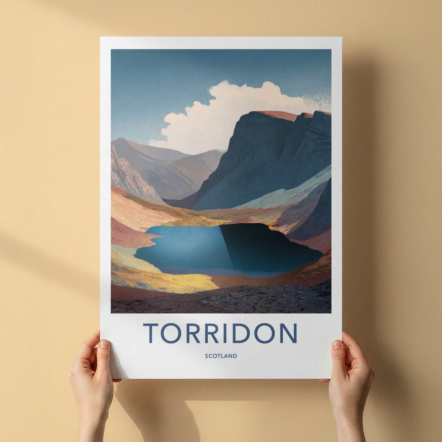 Torridon Poster - Scotland Wall Art - Mountain Lake View Home Decor