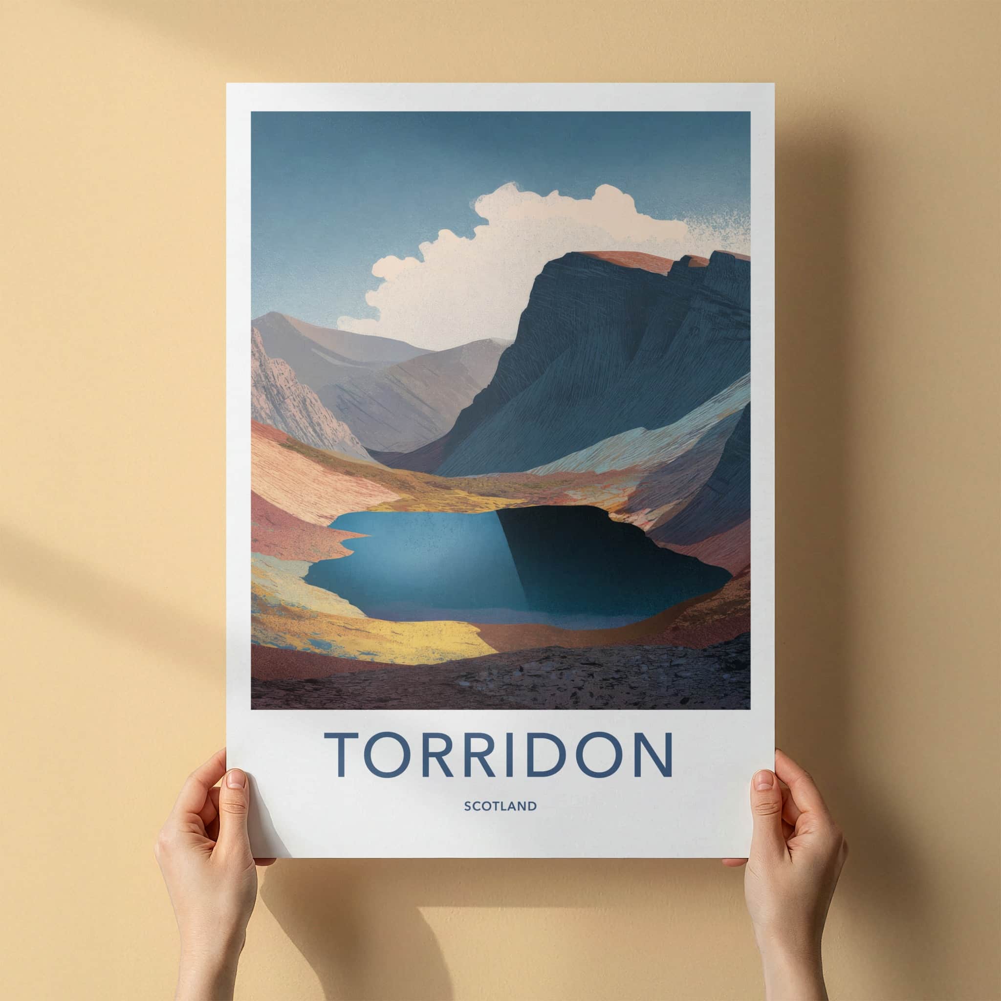 Torridon Poster - Scotland Wall Art - Mountain Lake View Home Decor